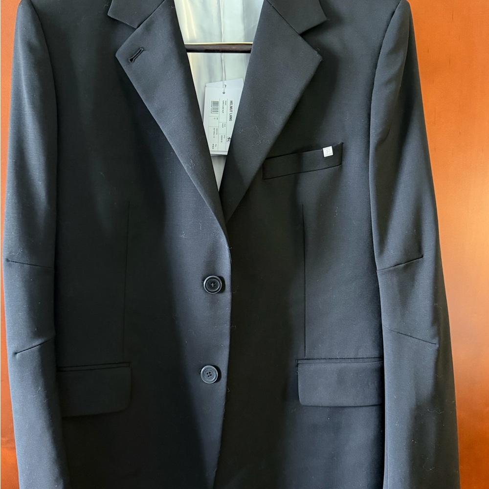 Helmut Lang Black Two-Button Blazer size 12 NWT